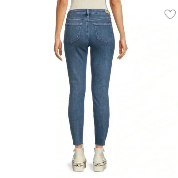 PAIGE VERDUGO ANKLE deconstructed hem MidRise straight skinny size 31 - Picture 3 of 9